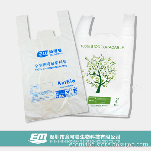 Ecologic T-Shirts Bags Degradable in Soil